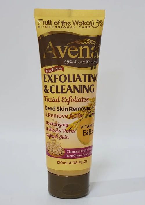 Fruit Of The Wokali Avena Exfoliating Face and Body Scrub Exfoliates Dead Skin Cells Leaving Your Skin Smooth and Soft Removes and Clears Acne Improve Skin Tone Face Scrubs