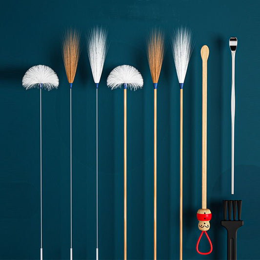 8 pieces set Ear picking set, professional ear digging, goose feather stick, ear spoon, buckle, special tool for hair picking, ear digging spoon