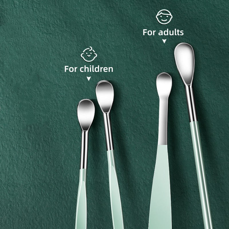 6Pcs Ear-digging artifact stainless steel ear-digging spoon ear-picking tool ear-digging spoon-digging ear cleaner earpick