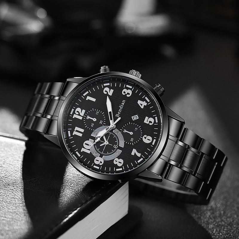 New Fashion Mens Sports Watches Luxury Fake Three Eye Six PinCalendar Quartz Wristwatch Business Watches Man Clock