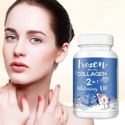 Herbal Frozen Collagen Peptide 2-in-1 For Skin Whitening Glow Lightening Nourishes The Skin Repair and Reduce Wrinkles Facial Whitening Makes Skin Looks 10x Younger