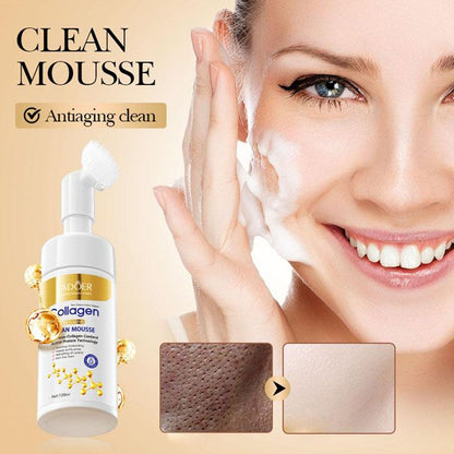 Collagen Facial Cleanser Mousse Deep Cleansing Skincare Moisturizing Firming Face Wash Foam Cleanser Skin Care Products