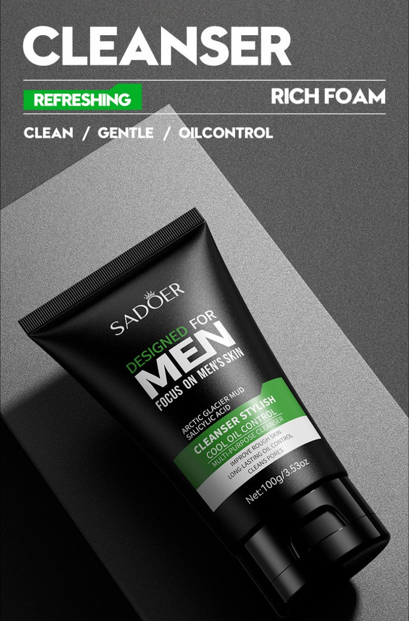 SADOER Facial cleanser for Men Oil Control Facial Cleanser for Men