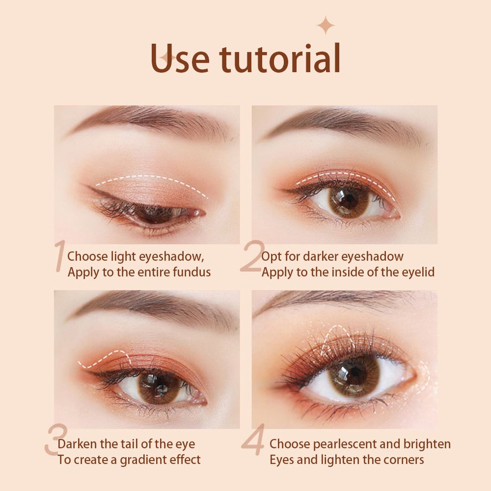 Rabbit Witch Sweet Fun Party eye shadow quad Pearlescent Matte Large Ground color eye shadow Plate Student Fair Price Makeup