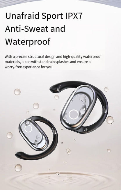 Wireless Bluetooth Earbuds Berlin Voice Ear Hanging OWS Adjustable Non In Ear Noise Reduction Earphones TWS Rotating 130 ° Unisex 360 ° Innovative Fit For All Smartphones
