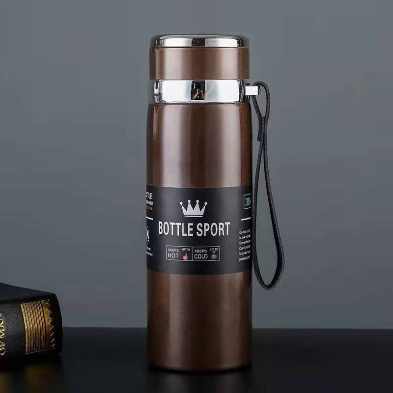 800ML Thermal Water Bottle Thermos Vacuum Flask Double Stainless Steel Coffee Tea Insulated Cup Leakage-proof for Office Gift