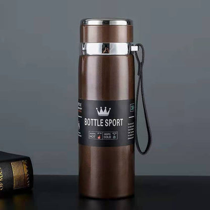 800ML Thermal Water Bottle Thermos Vacuum Flask Double Stainless Steel Coffee Tea Insulated Cup Leakage-proof for Office Gift