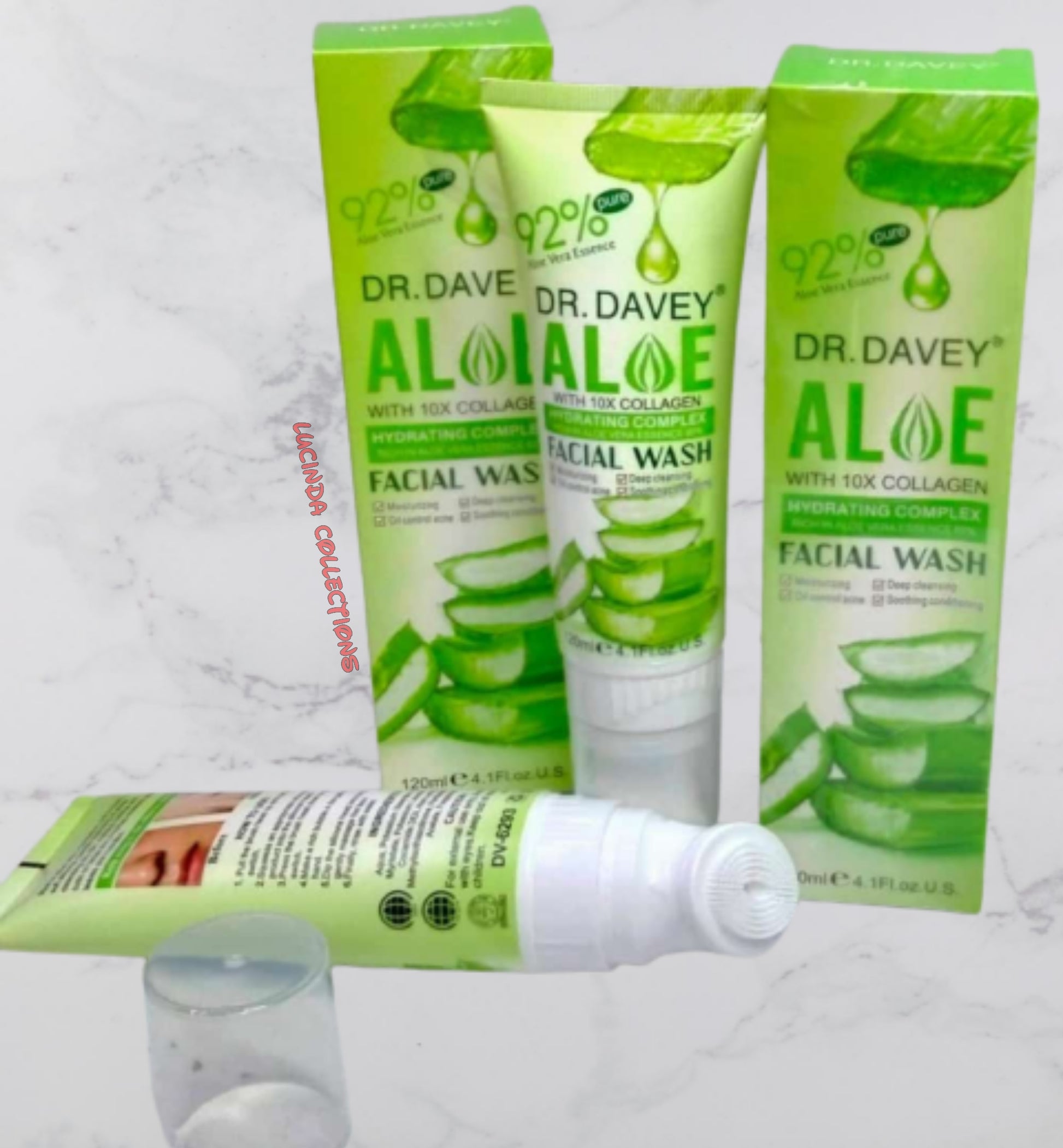 Dr. Davey Aloe Vera Facial Wash Face Hydrating Cleansing Complex