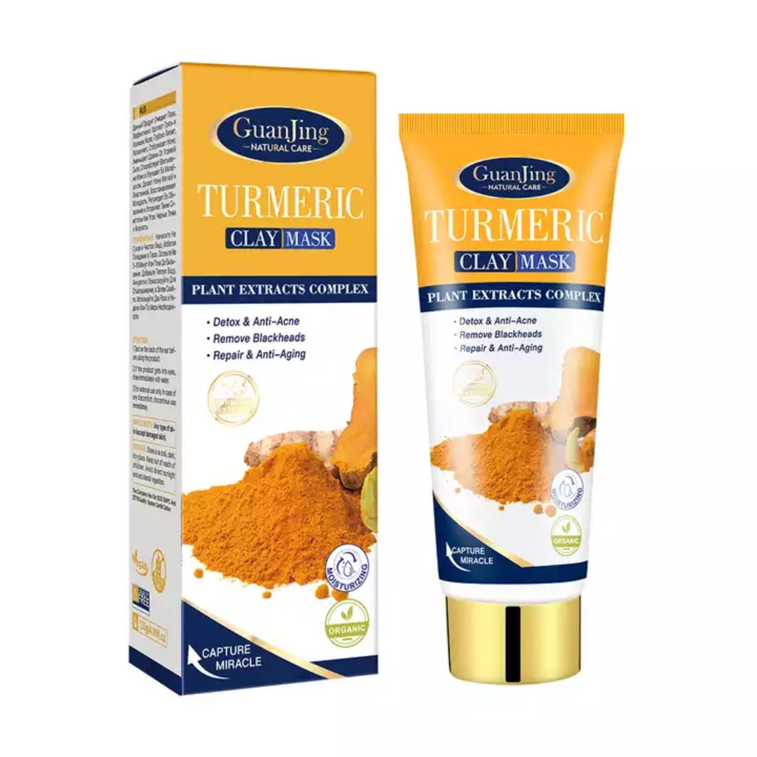 Turmeric Clay Mask - Detox, Anti-acne, Repair, Anti-aging, Remove Blackheads, Moisturizing Skin