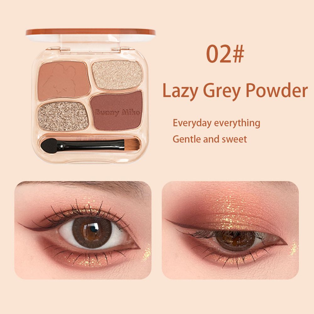 Rabbit Witch Sweet Fun Party eye shadow quad Pearlescent Matte Large Ground color eye shadow Plate Student Fair Price Makeup