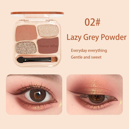 Rabbit Witch Sweet Fun Party eye shadow quad Pearlescent Matte Large Ground color eye shadow Plate Student Fair Price Makeup