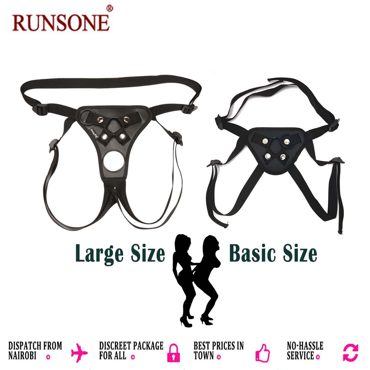 Women Strap-on Harness Adjustable Universal Chastity Belt BDSM Bondage Strap for Suction Cup Dildo Butt Plug Erotic Fetish Adult Sex Toy For Women Lesbian Men Couples