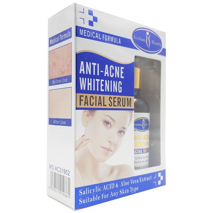 Aichun Beauty Anti-Acne Whitening Facial Serum With Salicylic Acid & Aloe Vera Extracts Face Skin Care