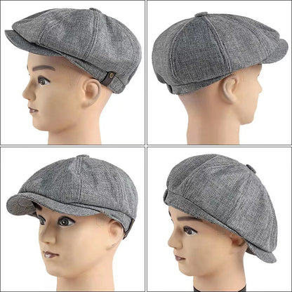New Arrival Hot sale Retro Newsboy Caps Men Octagonal Hats British Painters Hats Spring Summer Berets Herringbone Flat Caps Hip Hop Berets