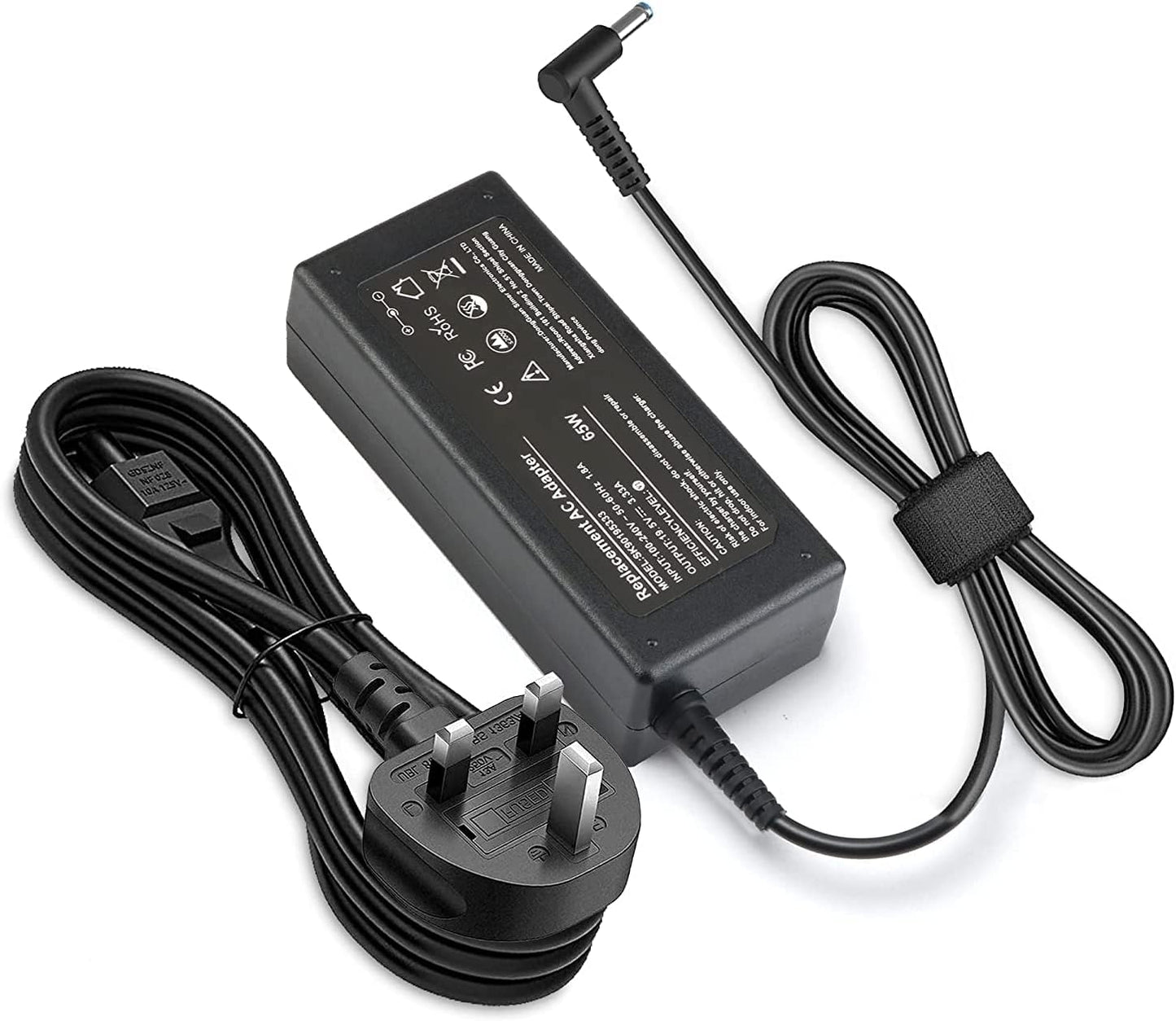 65W HP Laptop Adapter Charger,19.5V 3.33A Power DC 4.5x3.0mm Supply for HP Pavilion x360 11 13 15, HP ProBook 450 430 440 446 455 470 G8 G7 G6 G5 G4, HP EliteBook 840 G5