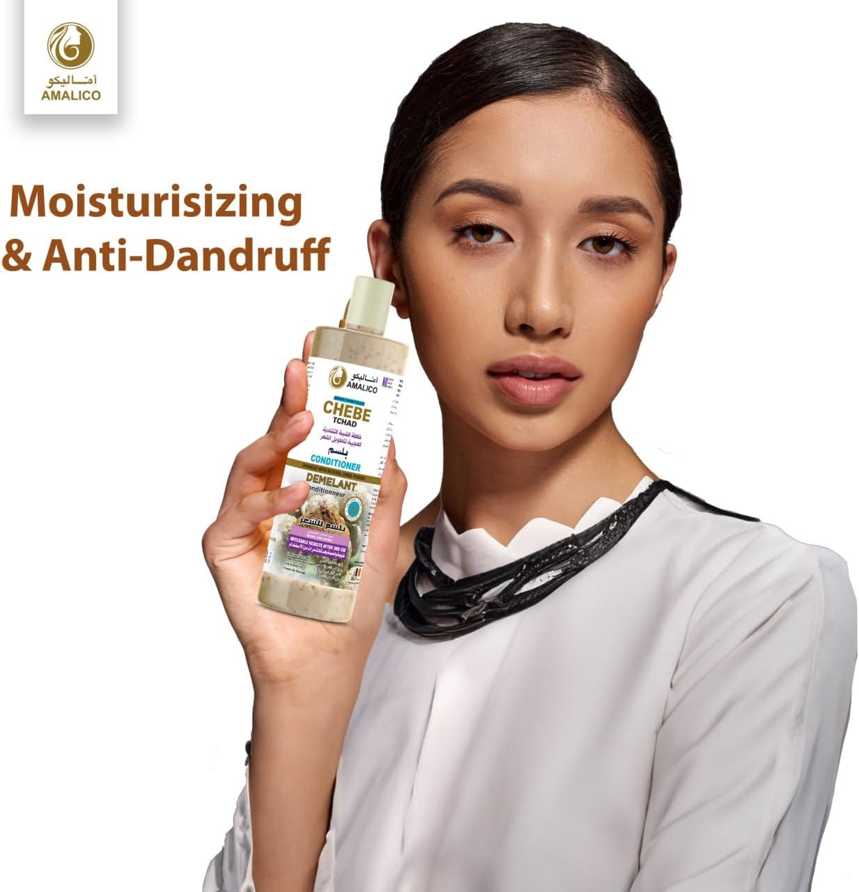 Amalico Chebe Powder Conditioner - Ready to Use Chebe Powder for Hair Growth Hair Conditioner (500ml) Easy to Maintain Authentic African Chebe Conditoner for Hair Growth 500ml