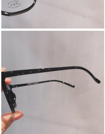 Blue light and radiation resistant eyeglass frame for female Korean version, trendy myopia can be matched with mesh red eye protectors, flat lenses for male