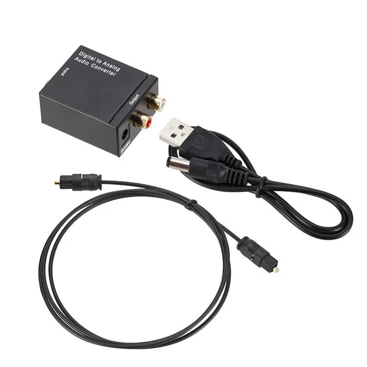 Digital To Analog Audio Converter 3 5mm Suitable For TV Audio Digital Coaxial Fiber Optic Analog Output Converter
