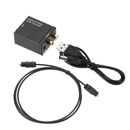 Digital To Analog Audio Converter 3 5mm Suitable For TV Audio Digital Coaxial Fiber Optic Analog Output Converter