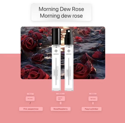 🔥!!!/WARMKISS/OFFER! 1pc 10ml /WARMKISS /Travel Perfume - Sweet & Fresh Long-Lasting Fragrance for Women(Morning dem ro SeRose modulation, long-lasting fragrance, a must-have for going out）