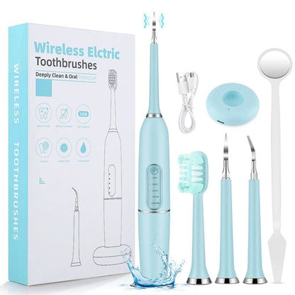 Ultrasonic Electric Toothbrushes Waterproof USB Charger Electric Ultrasonic Dental Calculus Remover Teeth Cleaner Dental Cleaning Teeth Whitening Scaler Dental Tartar Remover Oral Care