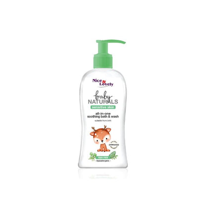【Clearance Sale】Nice & Lovely All In One Baby Bath & Wash – 300ml