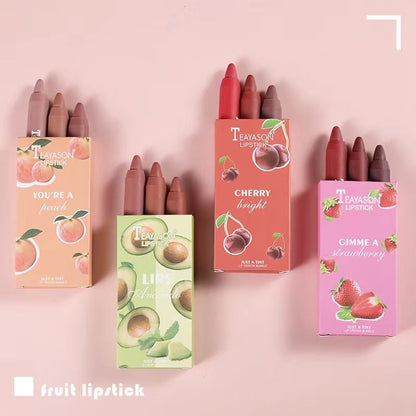 3pcs/set Velvet Matte Lipsticks Pencil Waterproof Long Lasting Lip Tint Pen Makeup Cosmetics