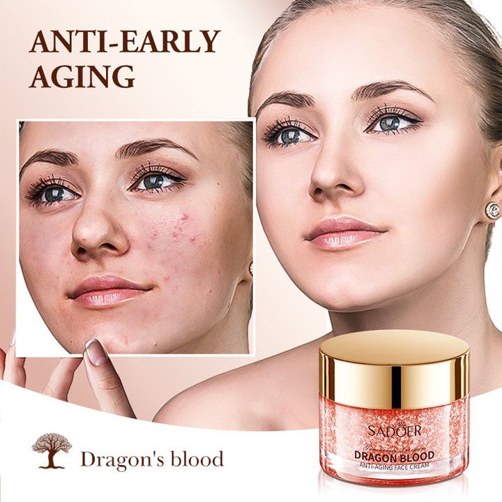 Lingzhi Dragon's Blood Herbal Face Cream Retinol Placenta Dragon Blood Cream For Women Whitening Face Moisturizer Firm Skin Care