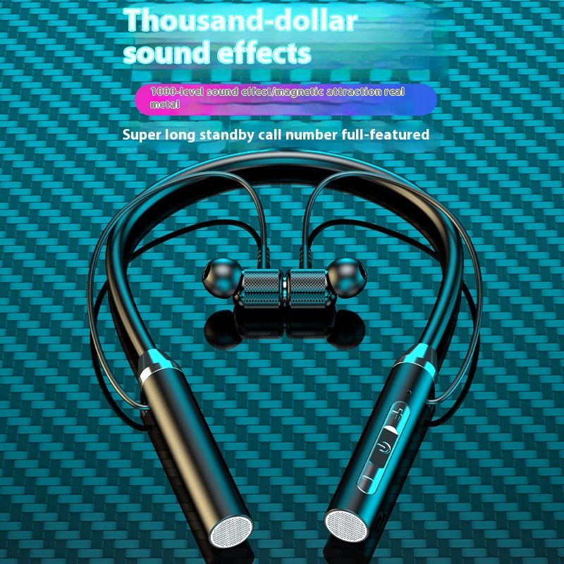 Frank Y49 Super Bass Popular neck wireless sports Earphones neck Bluetooth 5.1 in ear Earphones for iOS Android phones