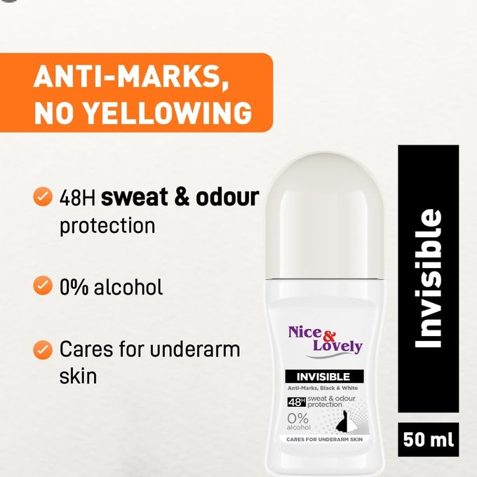 Nice & Lovely Invisible Roll On50Ml