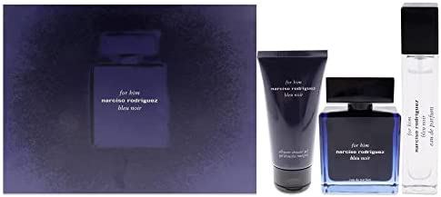 Narciso Rodriguez Bleu Noir EDP FOR Men 3 Piece Gift Set with SG & Mini Spray