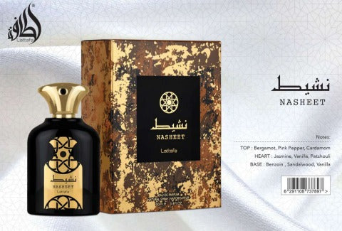 Nasheet Eau De Parfum Natural Spray Unisex, 100ml 3.4 FL OZ AL by Lattafa Perfumes
