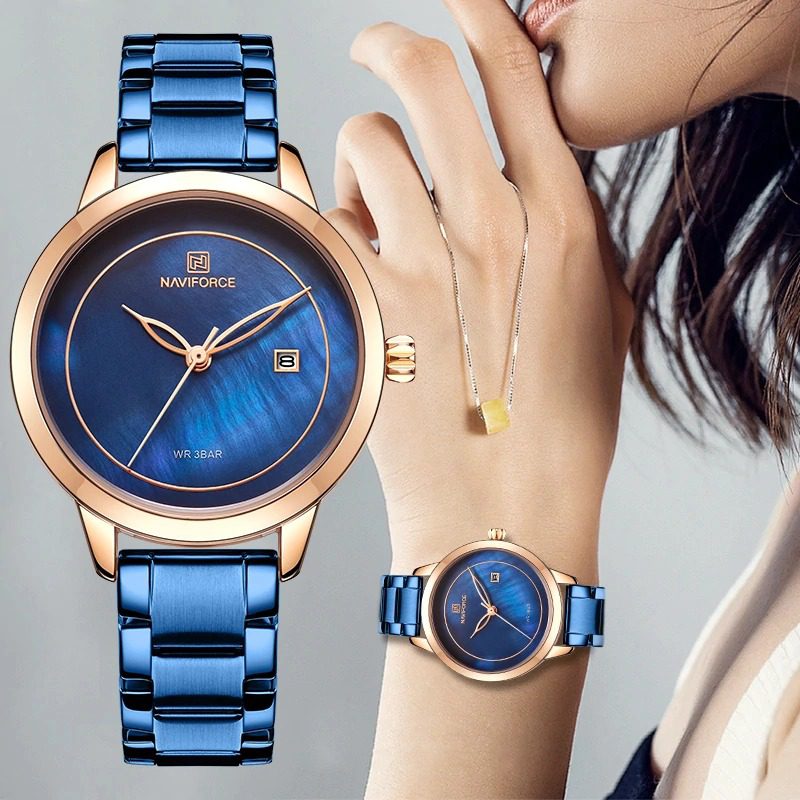 NAVIFORCE N 5008L Blue Ladies Quartz Watch