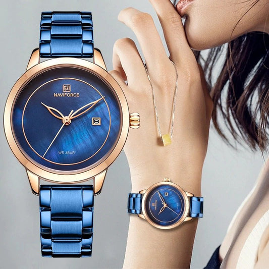 NAVIFORCE N 5008L Blue Ladies Quartz Watch
