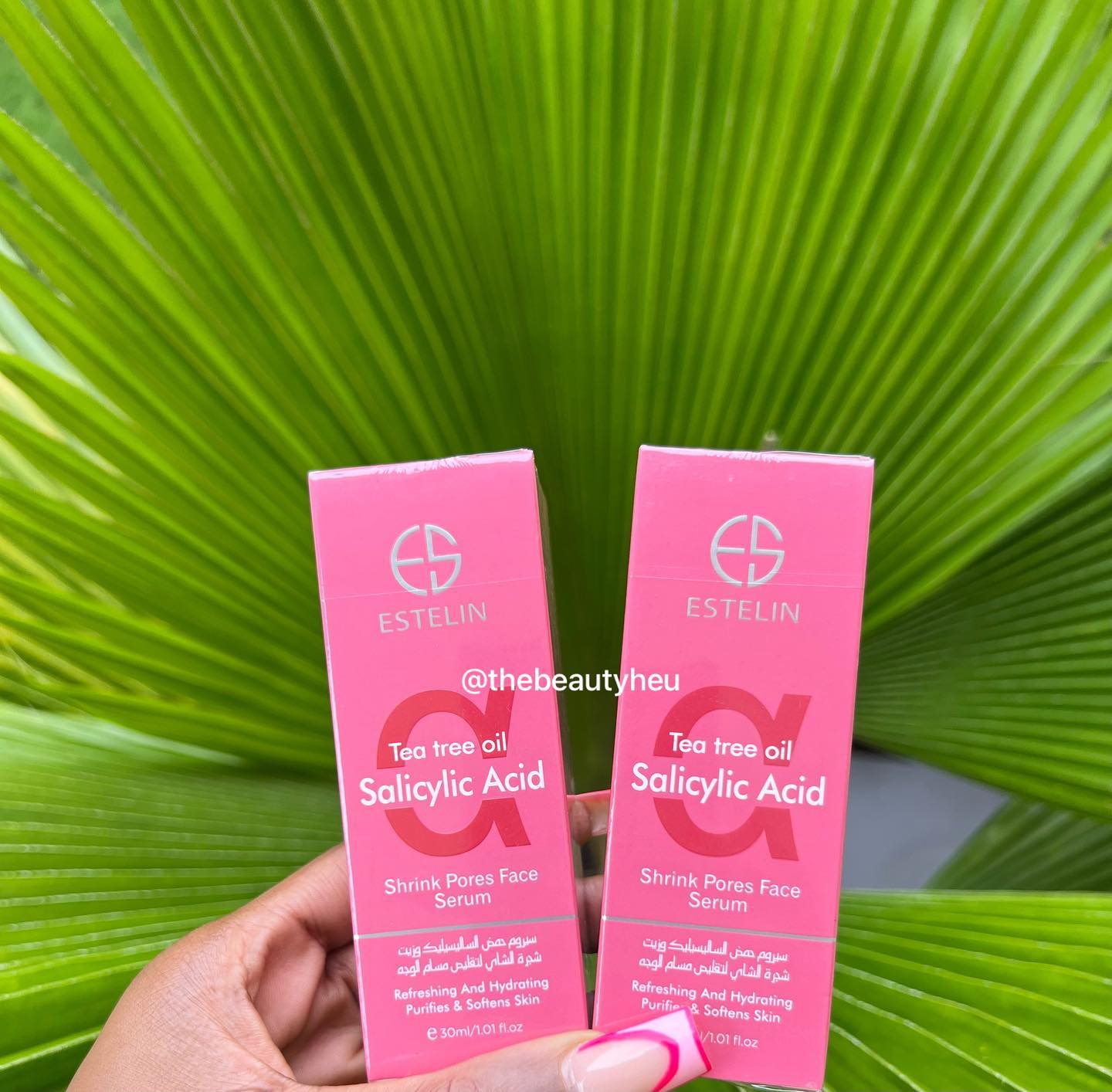 2 Packs Estelin Tea Tree Oil & Salicylic Acid Serum 30ml X 2 Control Excessive Oil Clears Clogged Pores Refreshing And Hydrating Purifies And Softens Skin Face Serum