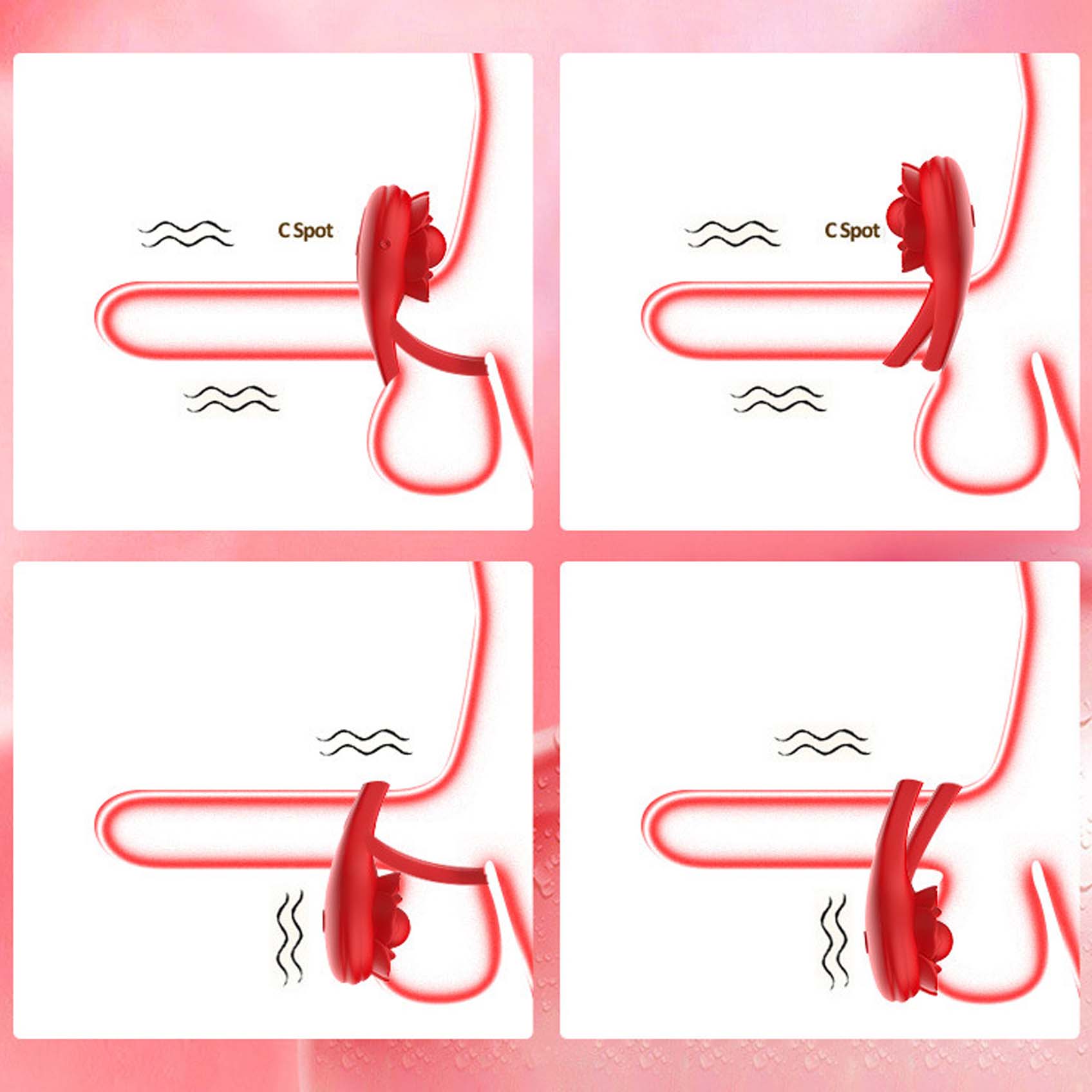 Male Cock Ring APP Virbator with Clitoral Anal Stimulator Remote Control Vibrating Dong Penis Ring G Spot Clitoral Pleasure Masturbation Prolonged Ejaculation Enhancing Sex Toy Gift for Men Couples