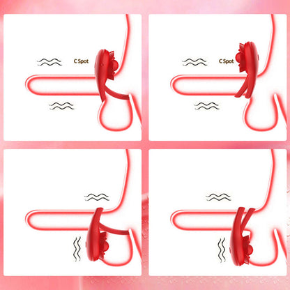 Male Cock Ring APP Virbator with Clitoral Anal Stimulator Remote Control Vibrating Dong Penis Ring G Spot Clitoral Pleasure Masturbation Prolonged Ejaculation Enhancing Sex Toy Gift for Men Couples