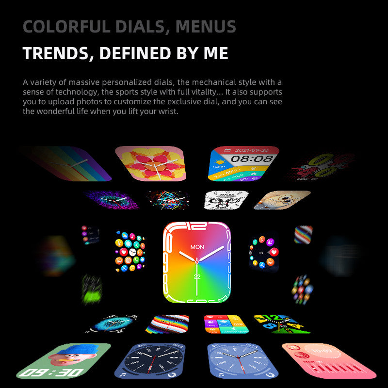 RichRipple New Smart Watch Series Max Smartwatch Bluetooth Call wireless charging Fitness Tracker, Blood Oxygen & ECG Apps, Always-On Retina Display, Water Resistant