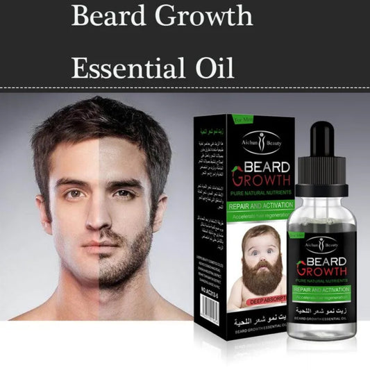 Aichun Beauty Beard Growth Beard & Moustache Hair Fast Growth Oil