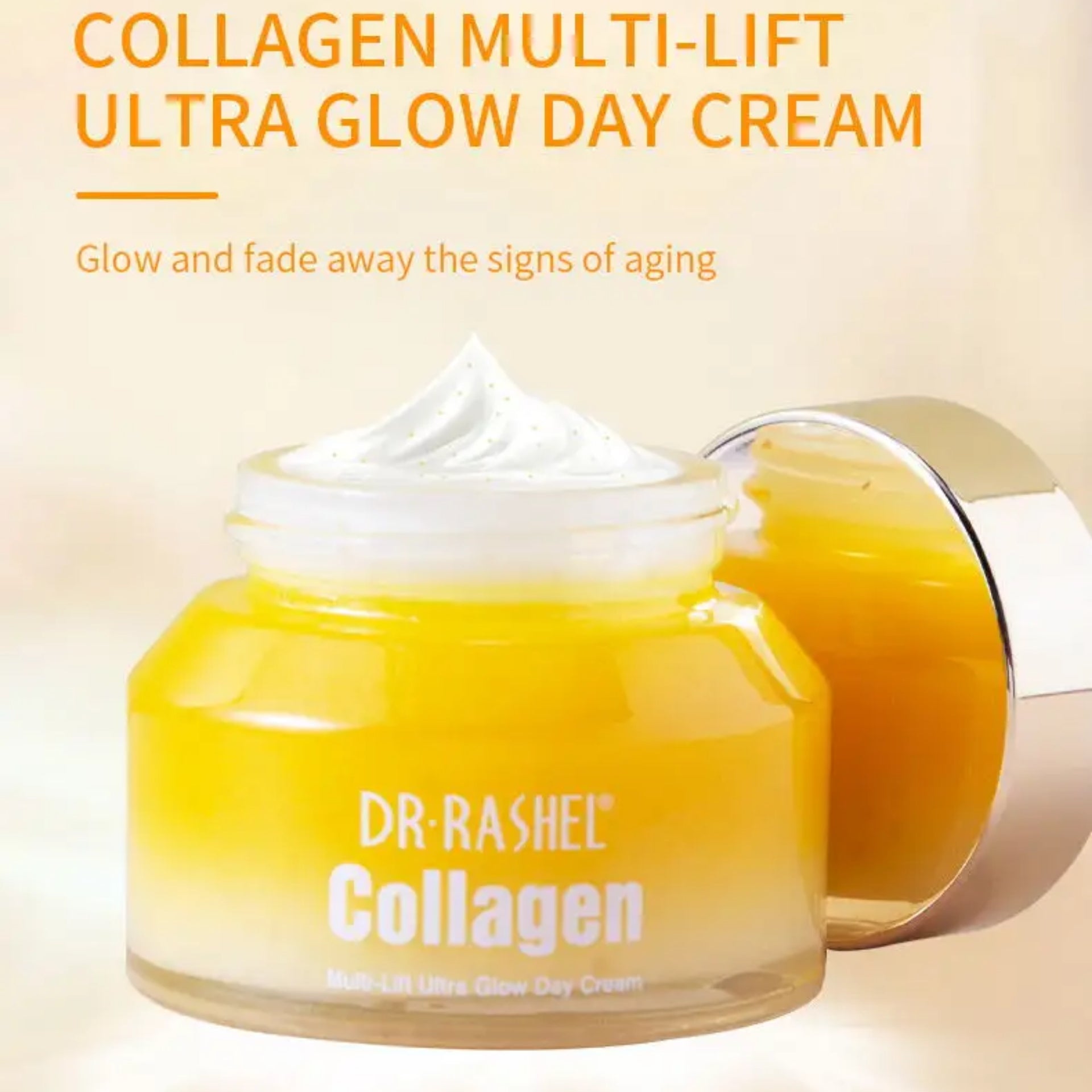 Dr. Rashel Collagen Multi-Lift Ultra Glow Day Cream Wrinkles Pigmentation Dark Spots Natural Tone - DR RASHEL