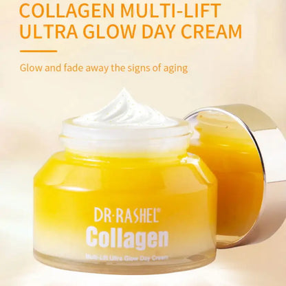 Dr. Rashel Collagen Multi-Lift Ultra Glow Day Cream Wrinkles Pigmentation Dark Spots Natural Tone - DR RASHEL