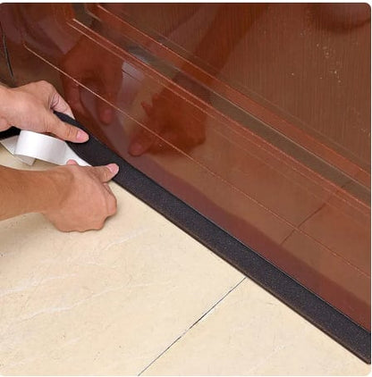Door Window Sealing Strips Sound-Proof Foam Weatherstrip Noise Insulation Draft Excluder Bottom Seal Strip Blocker Wind Guard