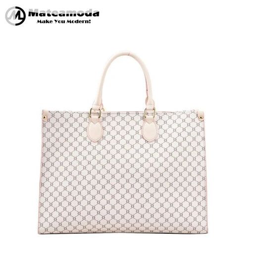 Mateamoda Soft Leather Tote Bag with Contemporary Design