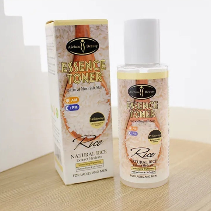 Natural Rice Essence Toner Hydrate Brightening AM PM Day Night - Aichun Beauty