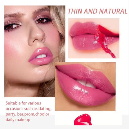QICIY Natural Matte Stained Lip Tear off Lipstick Durable Waterproof Non stick Cup Mist Tear off Lip Gloss