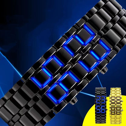 Fashion Luminous LED Lava Electronic Watches For Men And Women Sports Alloy Watched Fashion Casual Couple Chain Watche Student Watchs