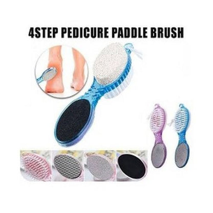 Pedicure Brush And Filer Foot Cleaner 4 In 1 Scraper Scrubber