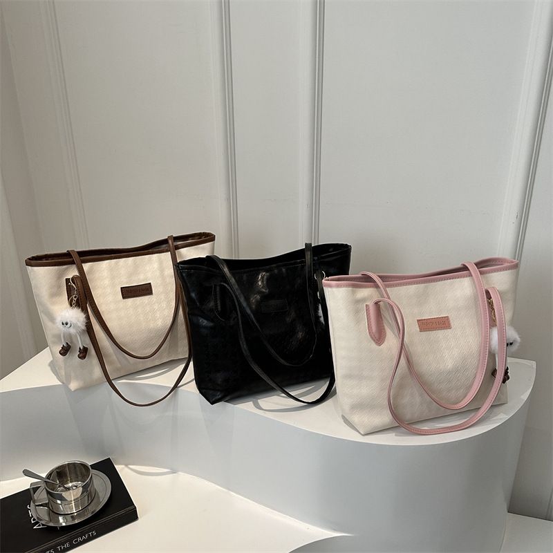 Polka Dot Print Bow Tote Bag for Women 2024 – Trendy, Stylish, Large-Capacity Casual Shoulder and Handbag