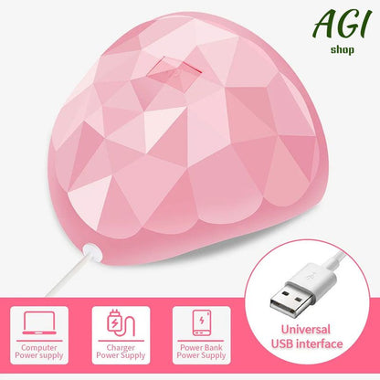 88W LED Nail Drying Lamp Manicure UV Nail Dryer Curing Gel Nail Polish 18 Lights USB Charge Professional Manicure Pedicure Nail Lamp Tools Equipment Sun Light Nail Art Tools