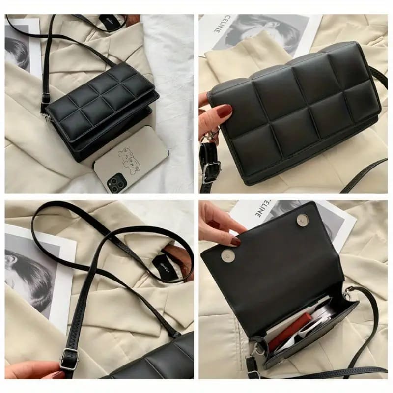 New Arrivals High Quality Square Women's Bag Small Square Bag Hand-held Cross-body Single Shoulder Bag.
